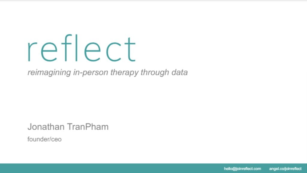 Reflect : Pitch Deck - kagaar