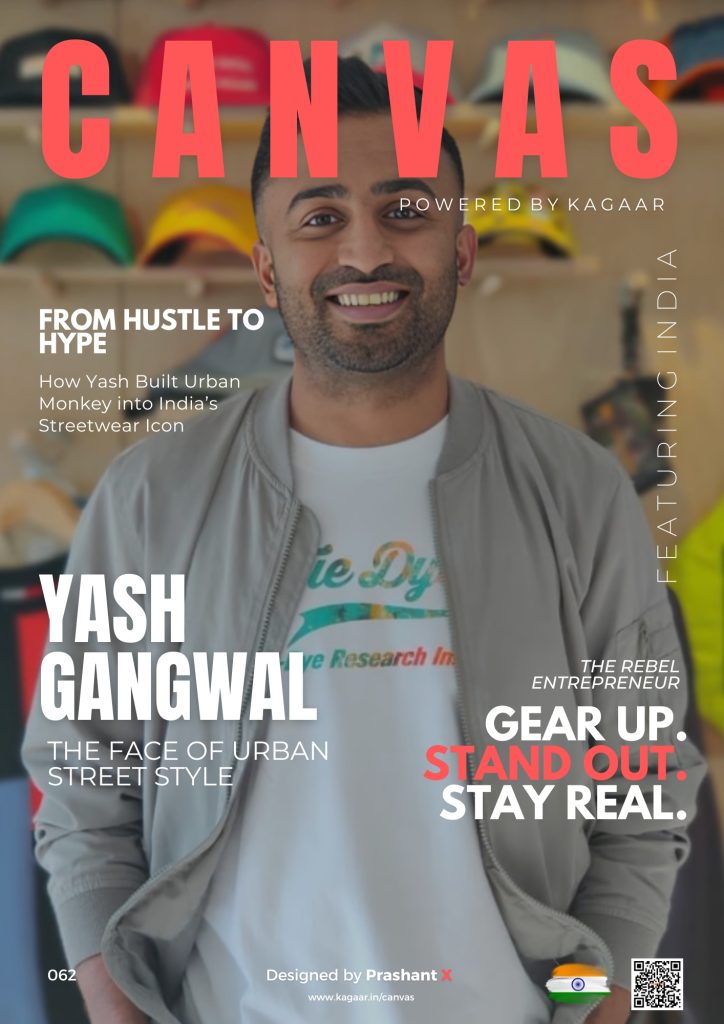 Canvas 062 : Yash Gangwal ( Urban Monkey ) - Designed by Prashant X - Kagaar